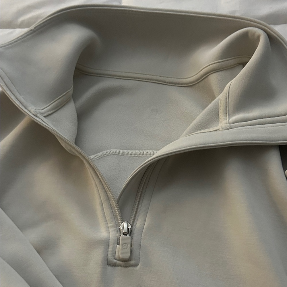 Lululemon Athletica Cream Half-Zip Pullover